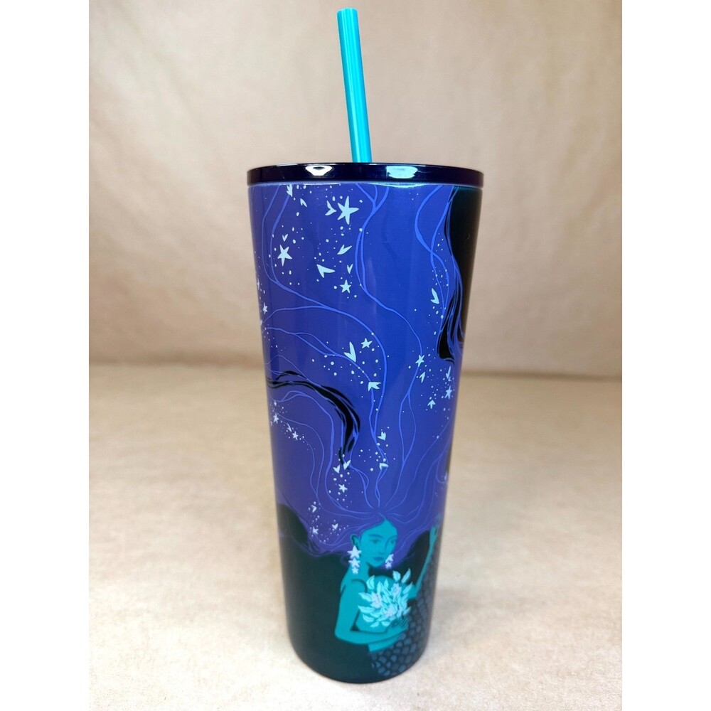 NEW Starbucks 2025 Siren Mermaid 24oz Stainless Steel Cold Cup